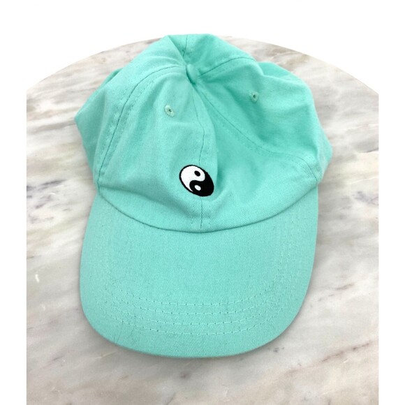 BP Womens Ball Cap Mint Green OS Ying Yang Symbol Adjustable Back Strap - Picture 1 of 6
